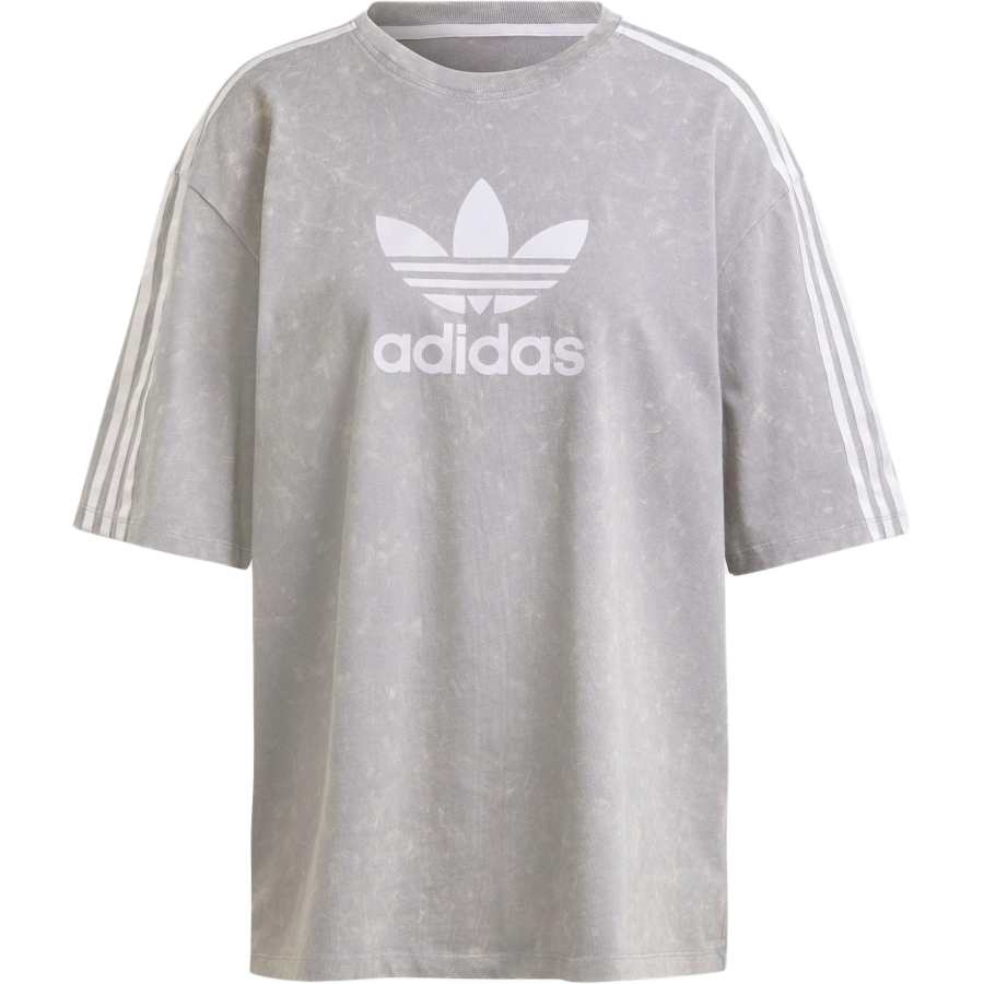 Adidas Originals Adidas Washed Out Boyfriend Fit T Shirt Grey Three