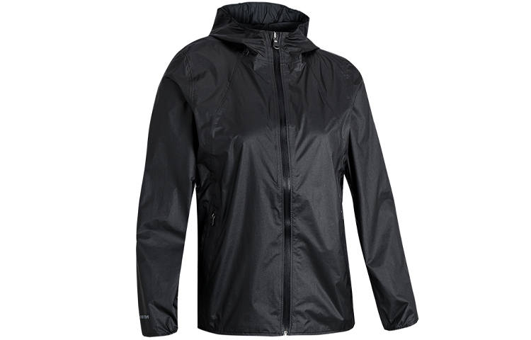 Under Armour Rain Jackets Women's Black Hooded Moderate Other