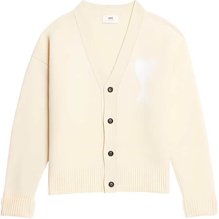 AMIPARIS Ami Paris Ami De Coeur Wool Cardigan