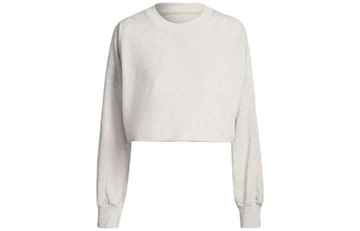 Adidas Adidas Sweatshirts Women's Ivory White Crew Neck Moderate Regular