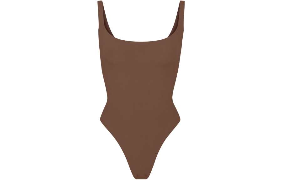 Skims FITS EVERYBODY SQUARE NECK BODYSUIT Jumpsuit Women's JASPER/Jasper