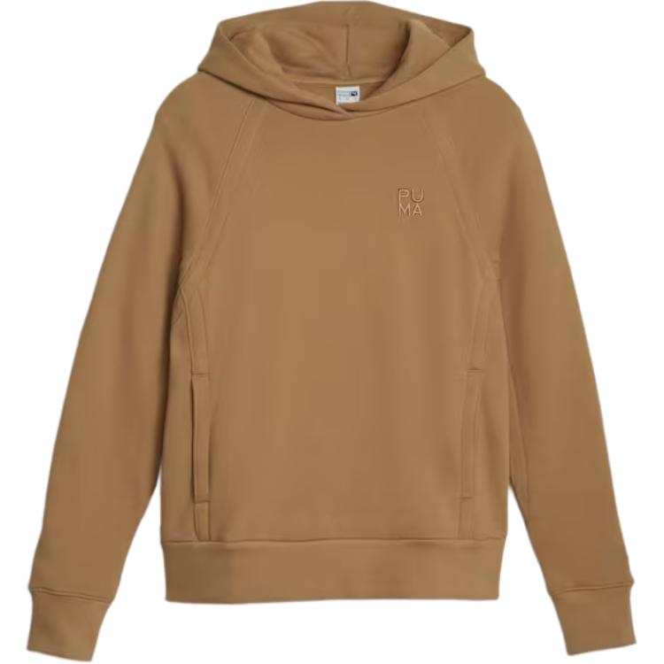 PUMA Sweatshirts Women's Brown Hooded Moderate Regular