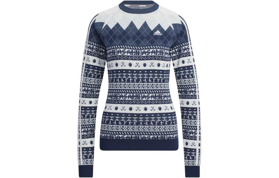 Adidas Adidas Knitwear Women's Blue Crew Neck Moderate Other