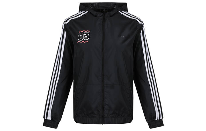 Adidas Adidas Jackets Women's Black Hooded Moderate Other