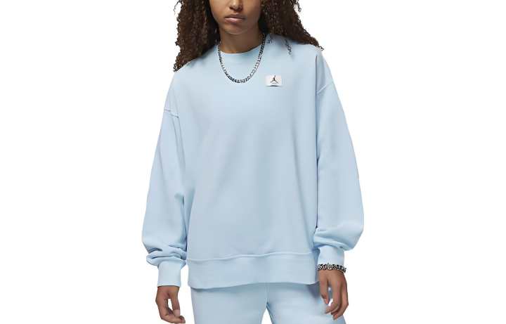 Jordan Jordan Flt Flc Crew Sweatshirt Women's Cyan