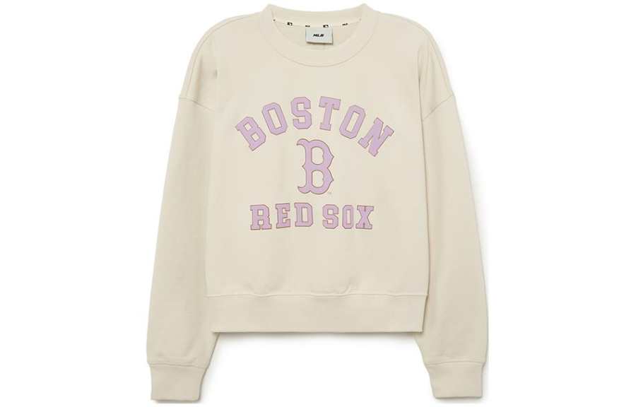 MLB MLB RED SOX Sweatshirts Women's Crew Neck Moderate Regular
