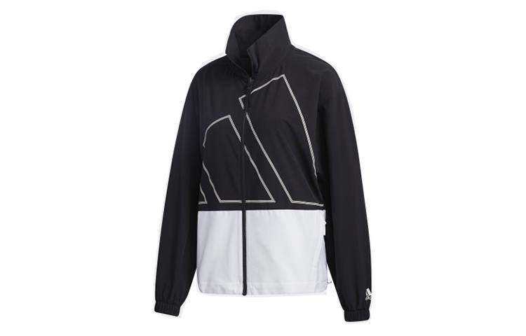 Adidas Adidas Retro Sports Stand Collar Jackets Women's Black