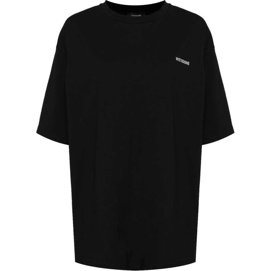 WE11DONE Drop Shoulder Sleeve T Shirt Women's Black