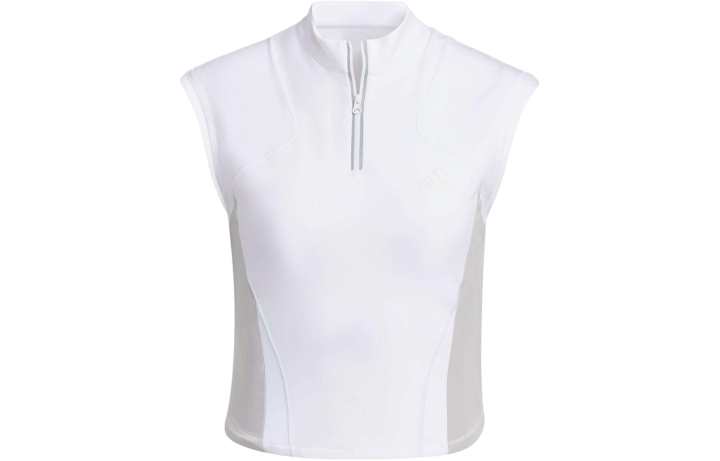 Adidas Adidas T Shirts Women's White Stand Collar Moderate Other