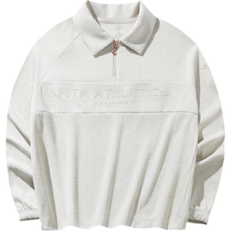 Anta Comprehensive Training Collection Sports Lifestyle Collection Sweatshirt Women's Triumph Gray