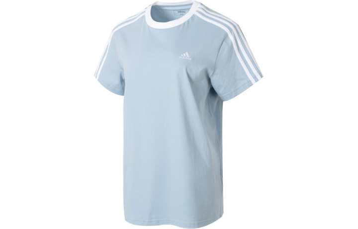 Adidas Adidas ESSENTIALS 3 Stripes T Shirt Women's Light Blue