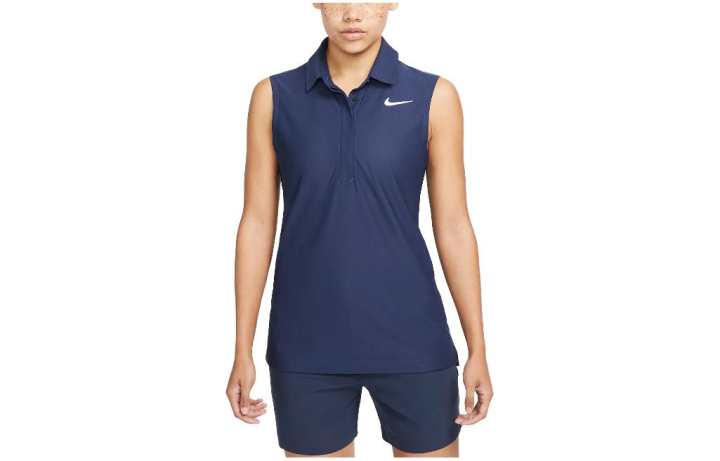 Nike Nike Polo Shirts Women's Navy Blue Polo Collar Moderate Straight Fit