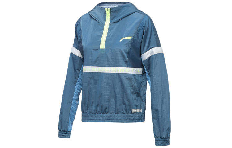 Li-Ning Li Ning Running Collection Jackets Women's Blue Hooded Moderate Other