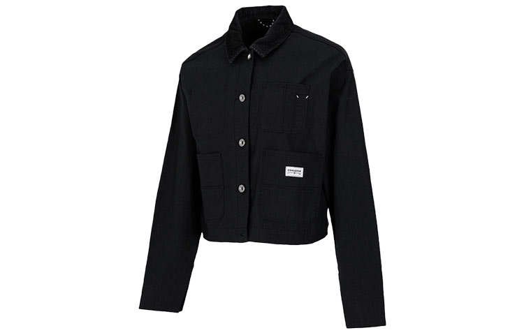 Converse Converse Jackets Women's Black Lapel Moderate Workwear