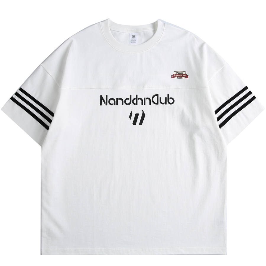 NANDCHN T Shirts Unisex Crew Neck Moderate Straight Fit