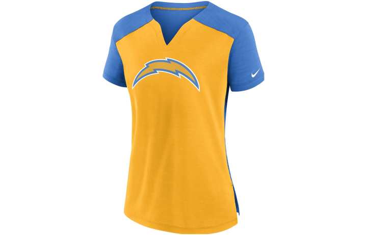 Nike Nike T Shirts Women's Yellow V Neck Moderate Other