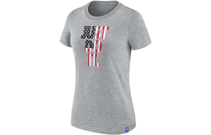 Nike Nike T Shirts Women's Dark Gray Crew Neck Moderate