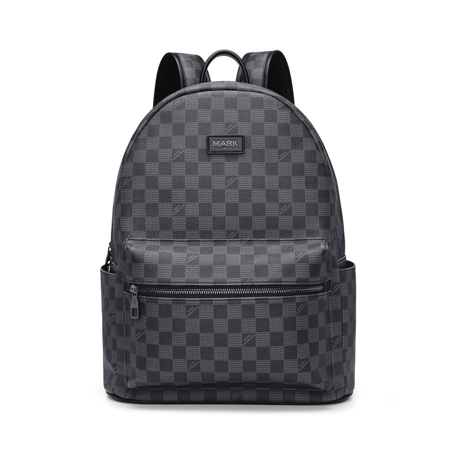 FAIRWHALE FAIRWHALE Synthetic Leather Backpack Regular Unisex Black