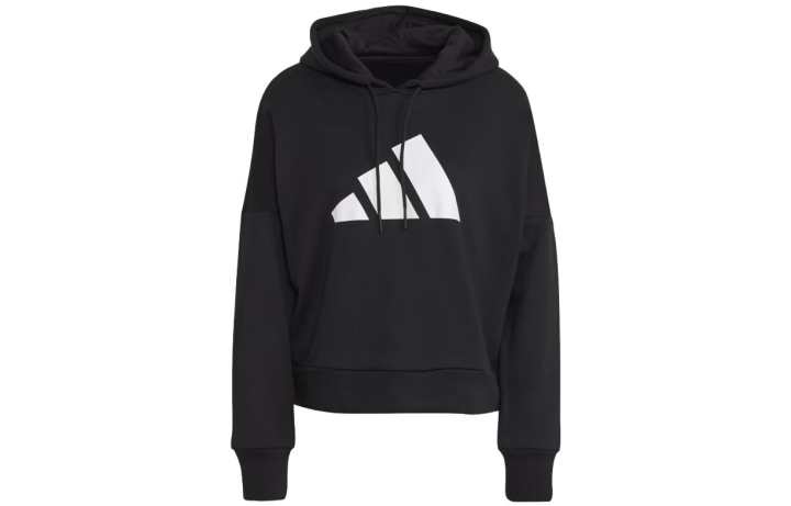 Adidas Adidas Sweatshirts Women's Black Hooded Moderate Regular