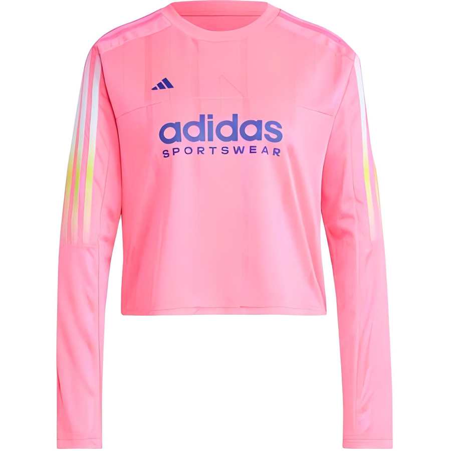 Adidas Adidas T Shirts Women's Pink Crew Neck Moderate Straight Fit