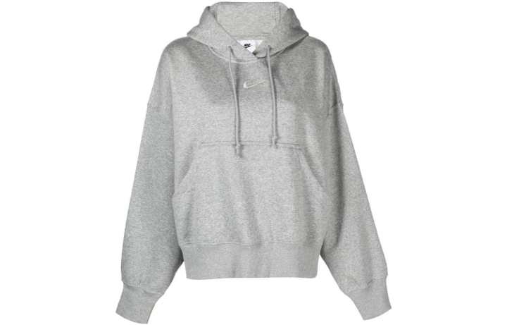Nike Nike Women's Oversized Pullover Hoodie Dark Grey Heather/Sail
