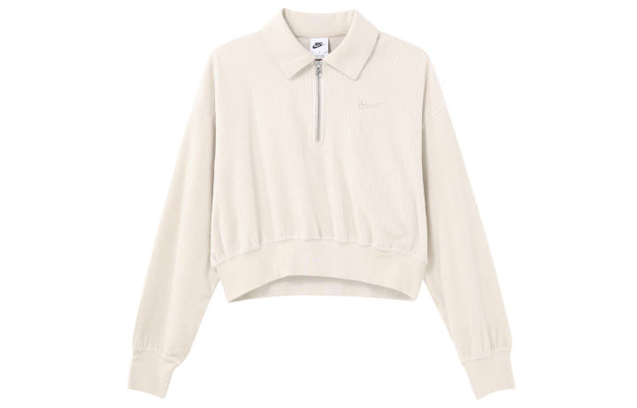 Nike Nike Sweatshirts Women's Ecru Lapel Moderate Other