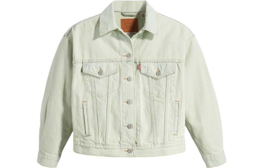 Levis Levis Jackets Women's Green Lapel Moderate Other