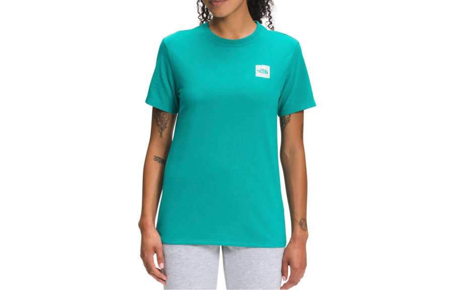 THE NORTH FACE T Shirts Women's Blue Crew Neck Moderate Straight Fit