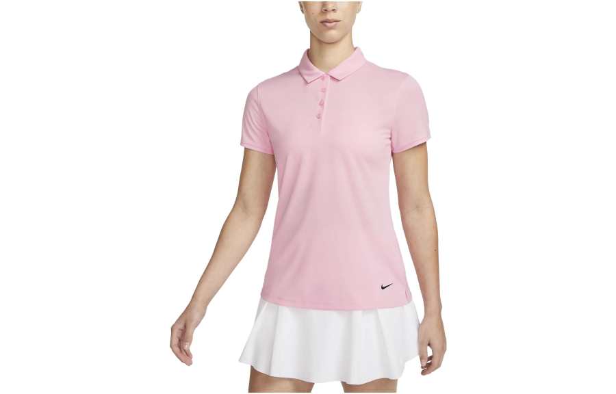 Nike Nike Polo Shirts Women's Pink Polo Collar Moderate Straight Fit