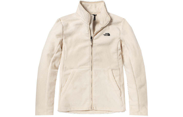 THE NORTH FACE Fleece Tops Women's White Stand Collar Moderate Other