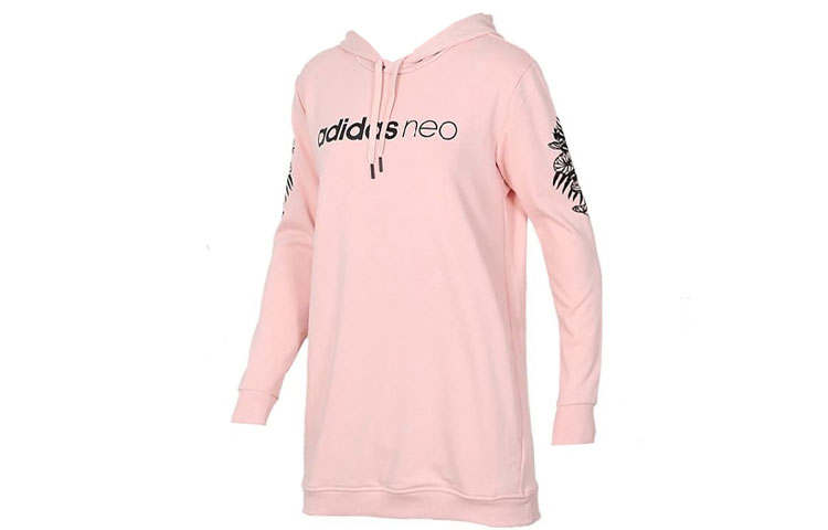 Adidas Adidas Sweatshirts Women's Pink Hooded Moderate Regular
