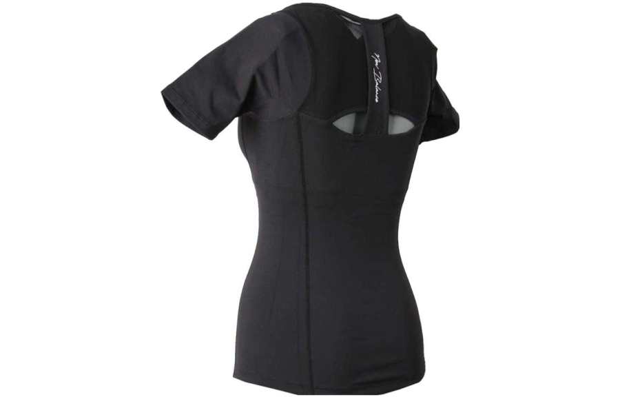 New Balance New Balance T Shirts Women's Black Crew Neck Moderate Straight Fit
