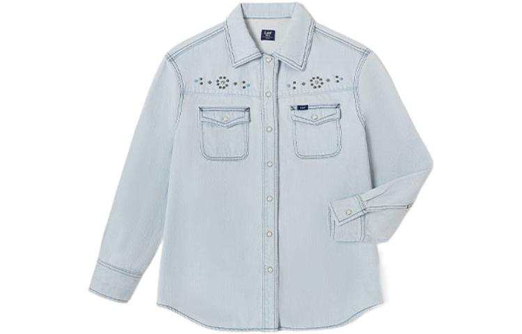 Lee Lee Denim Shirt Women's Light Blue
