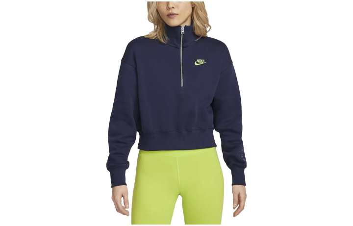 Nike Nike Sweatshirts Women's Dark Blue Stand Collar Moderate Regular