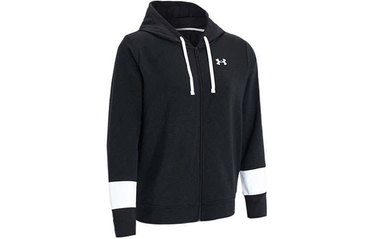 Under Armour Rival Jackets Women's Black Hooded Moderate Other