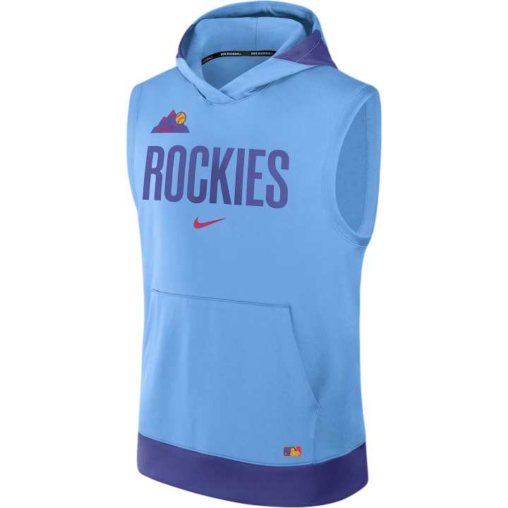 Nike Nike Colorado Rockies Authentic Collection City Connect Men's Nike Dri FIT Mlb Sleeveless Pullover Hoodie