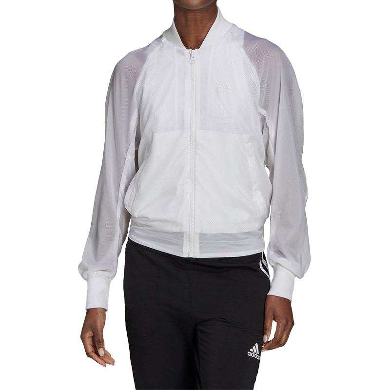 Adidas Adidas Jackets Women's White Baseball Collar Moderate Other