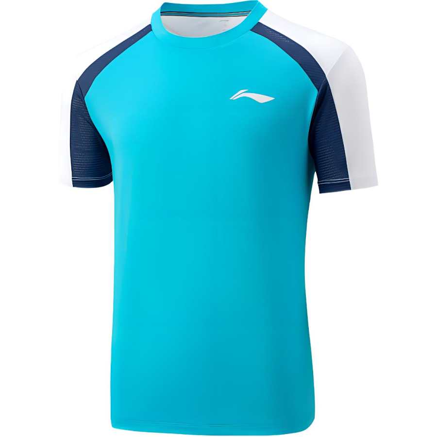 Li-Ning Li Ning Tennis Collection Tennis Top Men's Light Aqua Blue