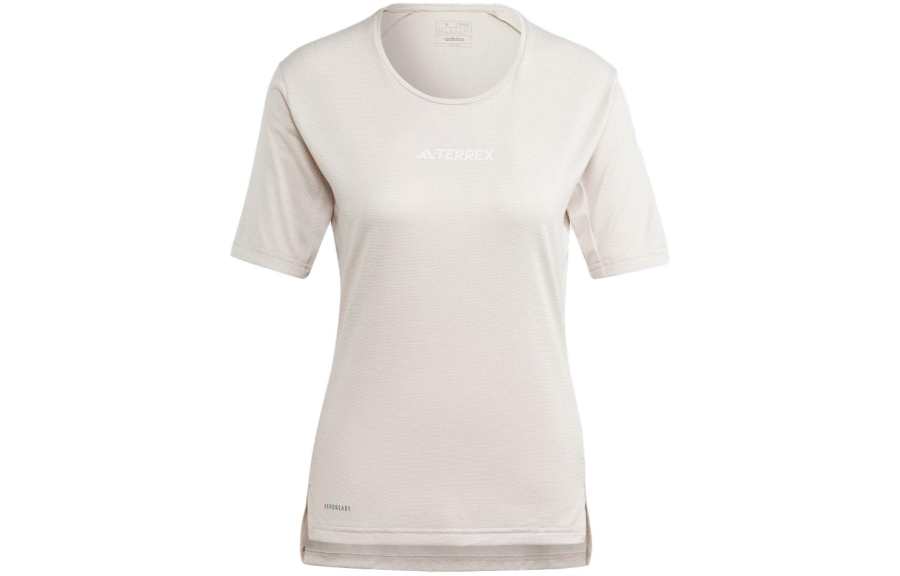 Adidas Adidas T Shirts Women's Miracle Beige Crew Neck Moderate Straight Fit