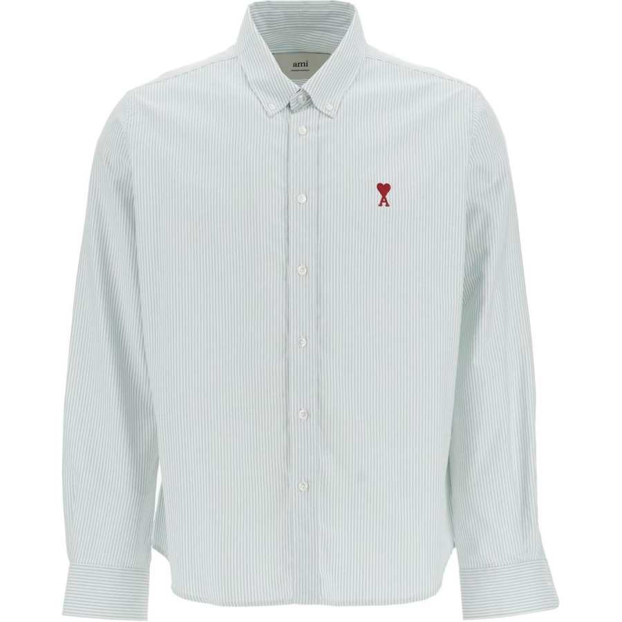 AMIPARIS Paris Ami De Coeur Buttoned Striped Shirt