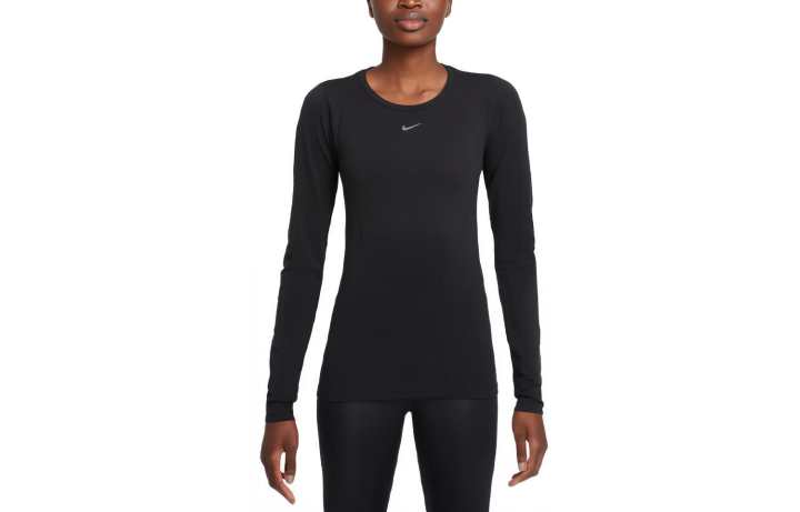 Nike Nike T Shirts Women's Black Crew Neck Moderate Straight Fit