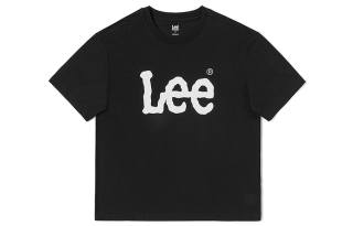 Lee T Shirts Women's Black Crew Neck Moderate Straight Fit