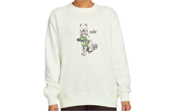 Nike Nike Sweatshirts Women's White Crew Neck Moderate Regular