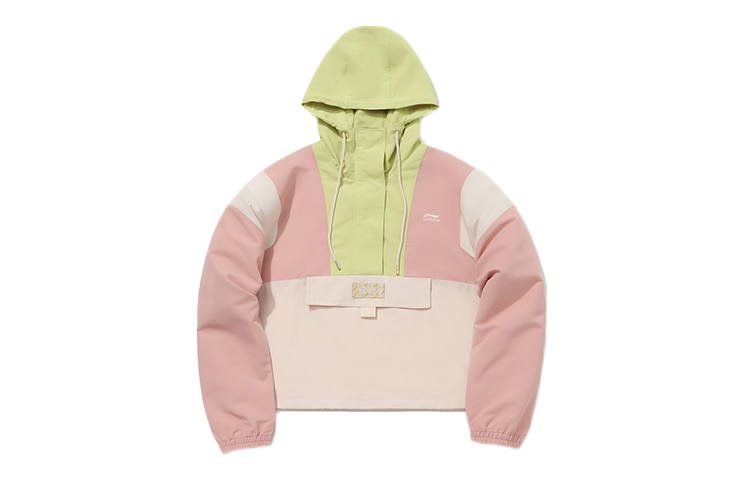 Li-Ning Li Ning Jackets Women's Dusty Pink Hooded Moderate