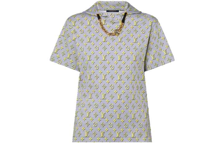 LOUIS VUITTON LOUIS VUITTON 1ABRY0 3D Monogram Hooded T-Shirt