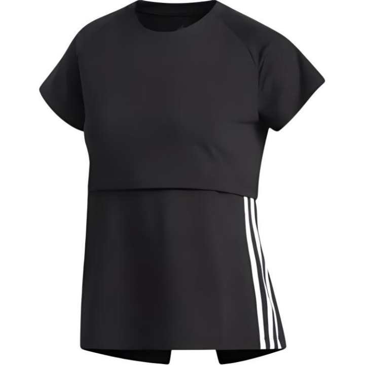 Adidas Adidas T Shirts Women's Black Crew Neck Moderate Straight Fit