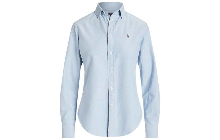 Polo Ralph Lauren Crlte St Long Sleeve Button Front Shirt Blue