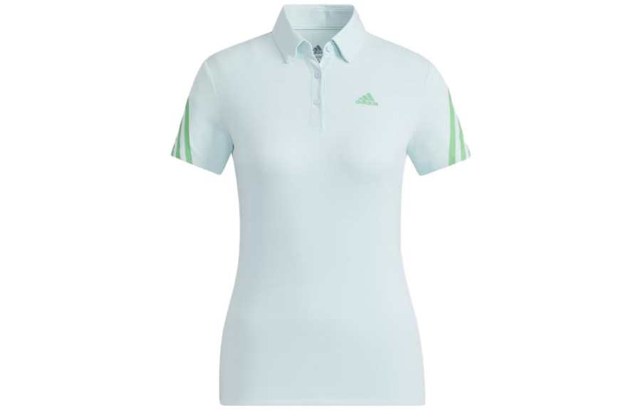 Adidas Adidas Primegreen Heat.Rdy 3 Stripes Polo Shirt Women's Blue