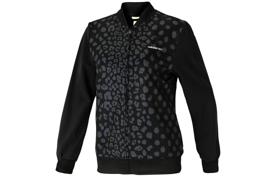 Adidas Neo Jackets Women's Black Baseball Collar Moderate Pilot