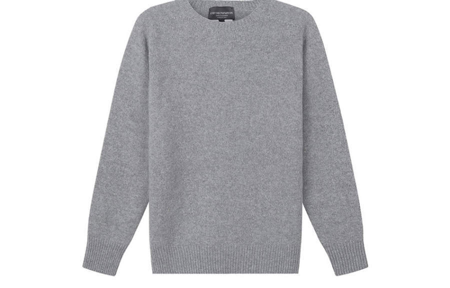EMPORIO ARMANI FW23 Cashmere Sweater Women's Gray